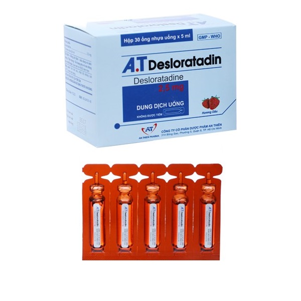 Quy cách đóng gói Thuốc AT - Desloratadin Quy cách đóng gói Thuốc AT - Desloratadin