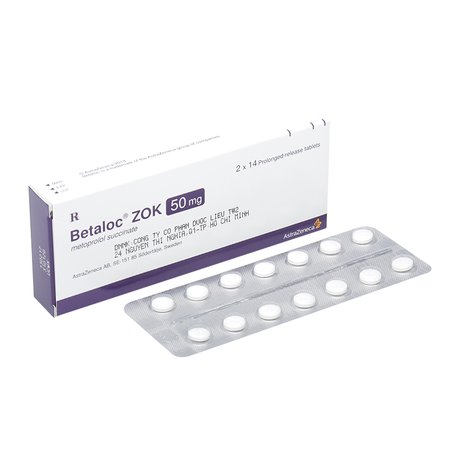 Quy cách đóng gói Thuốc Betaloc zok 50mg Quy cách đóng gói Thuốc Betaloc zok 50mg