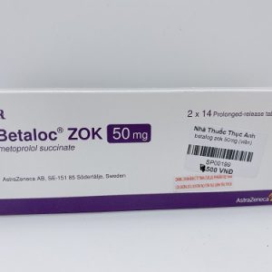 Betaloc zok 50mg- Điều trị tăng huyết áp