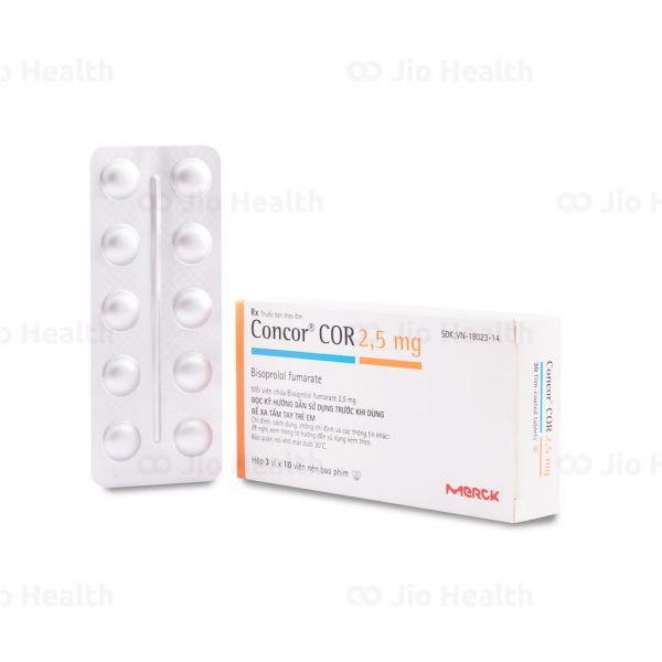 Thuốc Concor 2.5mg là thuốc gì ? Thuốc Concor 2.5mg là thuốc gì ?