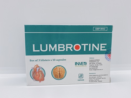 Lumbrotine - Phòng ngừa chứng xơ vữa động mạch Lumbrotine - Phòng ngừa chứng xơ vữa động mạch