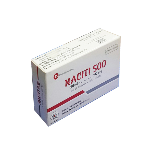 Quy cách đóng gói Thuốc NACITI 500 Quy cách đóng gói Thuốc NACITI 500