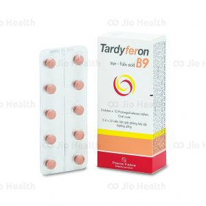 Quy cách đóng gói Thuốc Tardyferon B9 (3 vỉ x 10 viên/hộp)