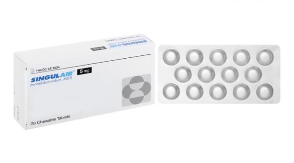 Quy cách đóng gói Thuốc Singulair 5mg Quy cách đóng gói Thuốc Singulair 5mg
