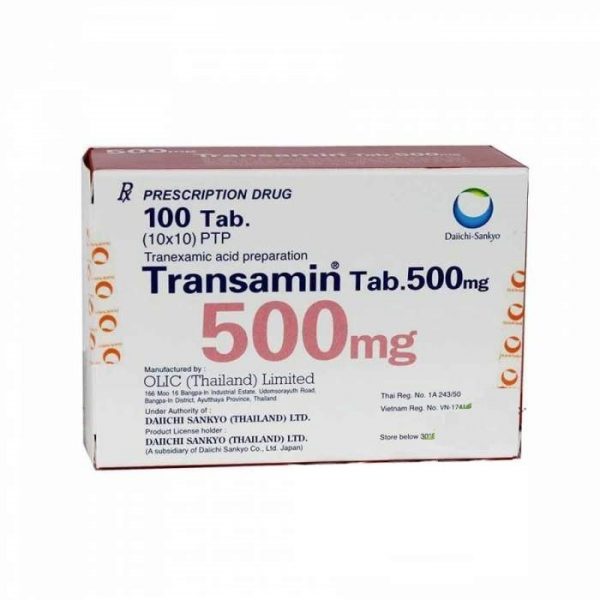 Thuốc Transamin 500mg là thuốc gì ? Thuốc Transamin 500mg là thuốc gì ?
