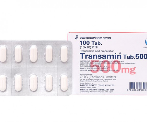 Quy cách đóng gói Thuốc Transamin 500mg Quy cách đóng gói Thuốc Transamin 500mg