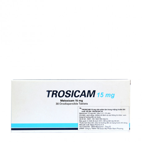Thuốc Trosicam 15mg là thuốc gì? Thuốc Trosicam 15mg là thuốc gì?