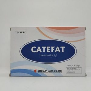 Catefat - Điều trị thiếu hụt carnitine, độc valproate, thiếu hụt carnitine chính