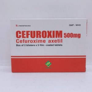 Cefuroxime 500mg - Điều trị nhiễm khuẩn do vi khuẩn nhạy cảm gây ra
