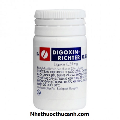 Quy cách đóng gói Thuốc Digoxin Quy cách đóng gói Thuốc Digoxin