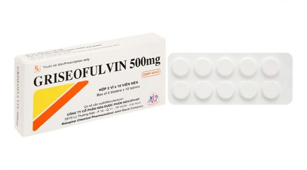 Quy cách đóng gói Thuốc Griseofulvin 500mg Quy cách đóng gói Thuốc Griseofulvin 500mg