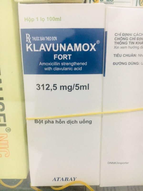Quy cách đóng gói Thuốc Klavunamox 321.5 Quy cách đóng gói Thuốc Klavunamox 321.5