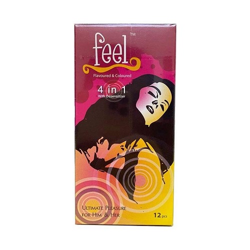 Bao Cao Su Có Gai Feel 4 In 1 - Sở hữu nhiều tính năng hỗ trợ sẽ là sản phẩm tuyệt vời cho đời sống tình dục viên mãn.