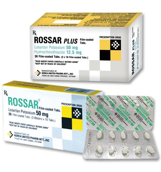 Quy cách đóng gói Thuốc Rossar Plus Quy cách đóng gói Thuốc Rossar Plus