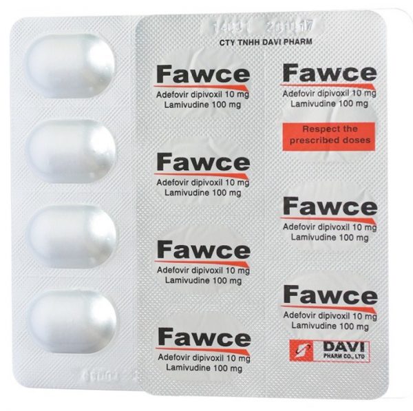 Fawce-Lamivudin-100mg-Adefovir-dipivoxil-10mg-nhathuocbachmai-2 Thuốc Fawce là thuốc gì?