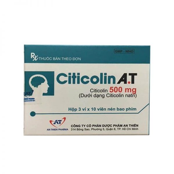 Citicolin-A.T-500mg-hop-30-vien Cách bảo quản thuốc Citicolin A.T 500mg