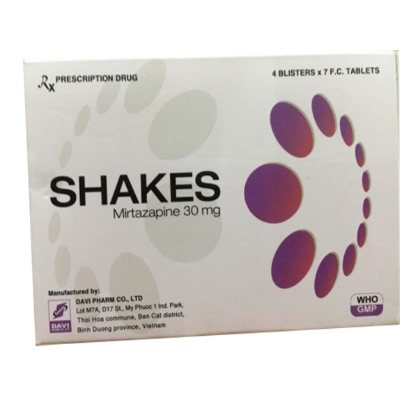 Shakes_30mg Thuốc SHAKES là thuốc gì?