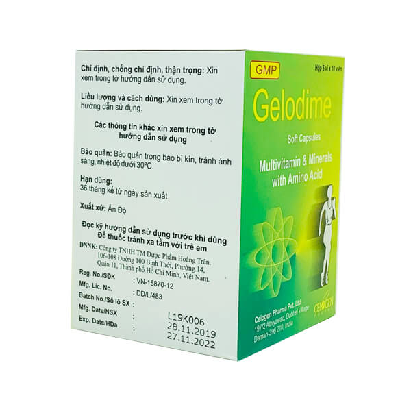 gelodime_2 Thuốc Gelodime là thuốc gì?