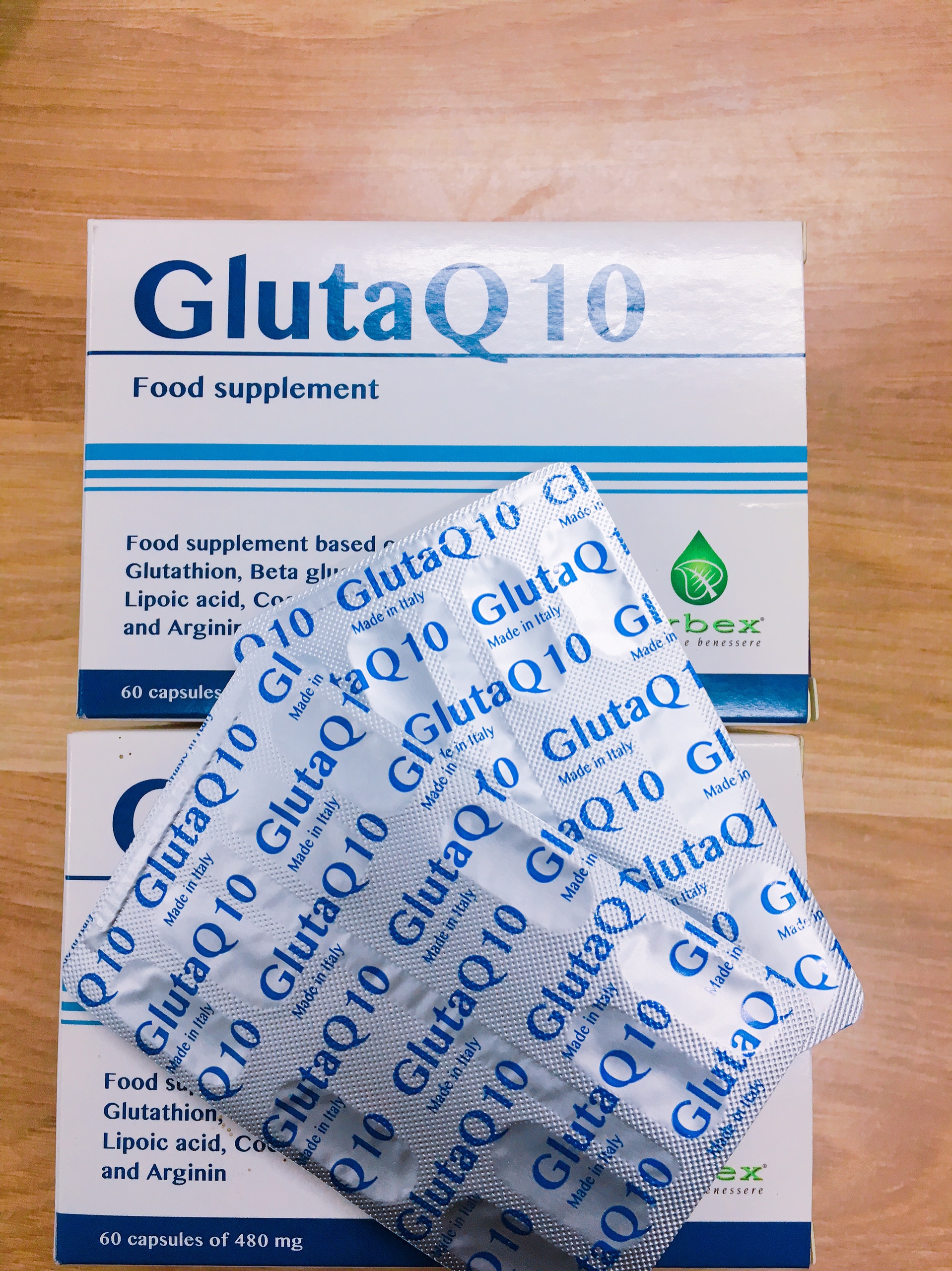 glutaQ10 hộp mấy vỉ