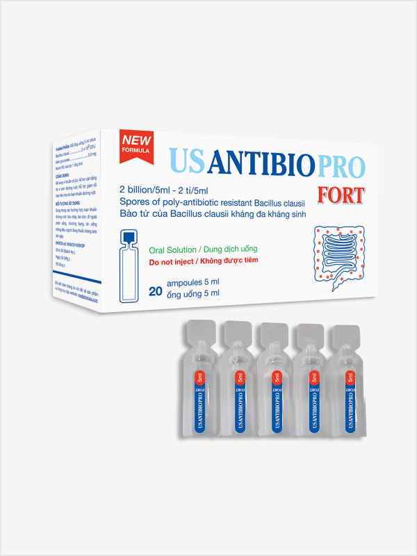 Usantibio Pro Fort - Hỗ trợ cân bằng hệ vi sinh đường ruột