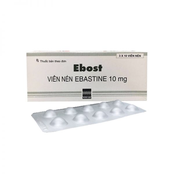 EBOST 10MG - Điều trị mày đay mạn tính tự phát, viêm mũi dị ứng theo mùa hoặc quanh năm