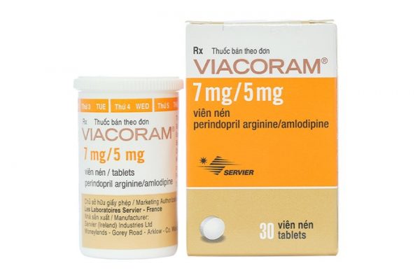 Viacoram 7mg/5mg - Được dùng điều trị thay thế trong tăng huyết áp vô căn