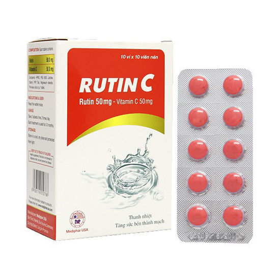 Quy cách đóng gói Rutin C Mediphar USA Quy cách đóng gói Rutin C Mediphar USA