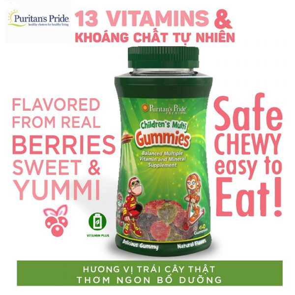 Giới thiệu về Children's Multivitamins Gummies Giới thiệu về Children's Multivitamins Gummies
