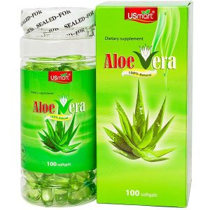 Quy cách đóng gói Aloe vera 100 viên