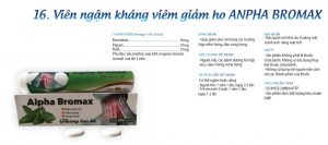 Quy cách đóng gói Thuốc Alpha Bromax hộp 24 viên
