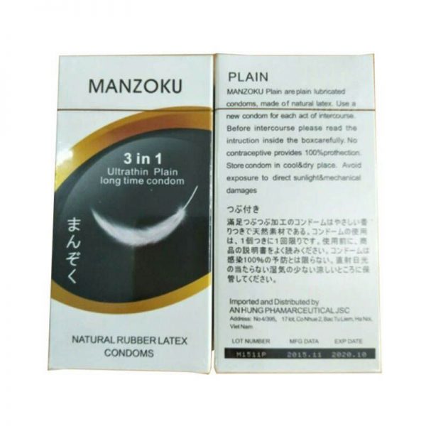 Quy cách đóng gói Bao cao su manzoku ultrathin plain Quy cách đóng gói Bao cao su manzoku ultrathin plain