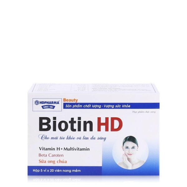 Biotin Hd hộp 5 vỉ – bổ sung vitamin và khoáng chất Biotin Hd hộp 5 vỉ – bổ sung vitamin và khoáng chất