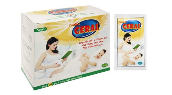 Quy cách đóng gói Thuốc Calcium Geral Hộp 20 gói x 15 ml Quy cách đóng gói Thuốc Calcium Geral Hộp 20 gói x 15 ml