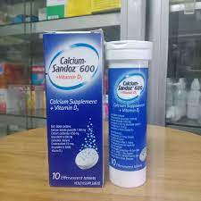 Quy cách đóng gói Thuốc Calcium Sandoz 600 tuýp 10 viên
