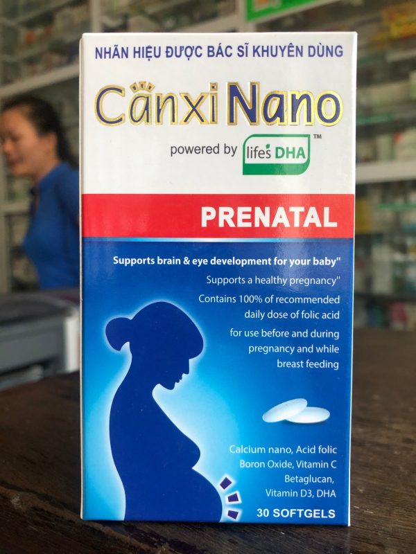 Quy cách đóng gói Canxi Nano Prenatal Quy cách đóng gói Canxi Nano Prenatal