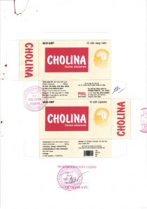Quy cách đóng gói Thuốc Cholina