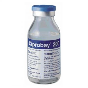 Quy cách đóng gói Ciprobay 200mg Chai 100ml