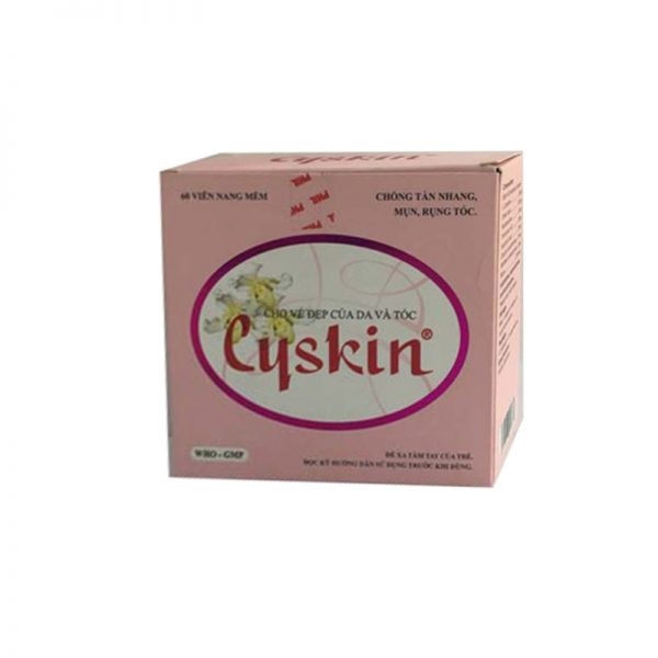 Cyskin - viên uống chống tàn nhang, mụn, rụng tóc Cyskin - viên uống chống tàn nhang, mụn, rụng tóc