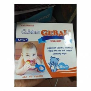 Calcium Geral – Giúp xương trẻ em chắc khỏe – Hộp 20 ống