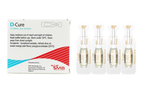Quy cách đóng gói Thuốc D-Cure 25000IU Quy cách đóng gói Thuốc D-Cure 25000IU