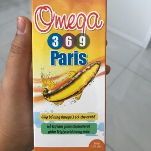 Quy cách đóng gói Dầu cá Omega 369 Paris hộp 100 viên