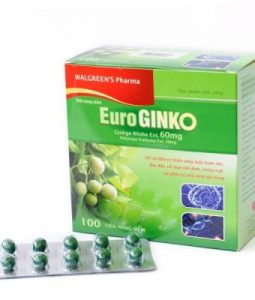 Quy cách đóng gói Euro Ginko Walgreen’s Pharma