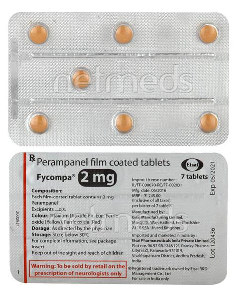 Thuốc Fycompa 2mg - Điều trị bệnh động kinh