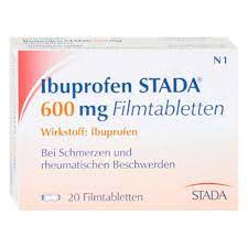 Quy cách đóng gói Thuốc Ibuprofen Stada 600 mg