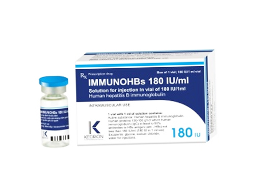Quy cách đóng gói Immunohbs 180 IU/ml Quy cách đóng gói Immunohbs 180 IU/ml