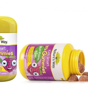 Quy cách đóng gói Kẹo Dẻo Vitamin Và Rau Quả Cho Bé Nature’S Way Kids Smart