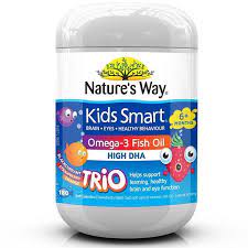Quy cách đóng gói thuốc Kids Smart Fish Oil Trio 