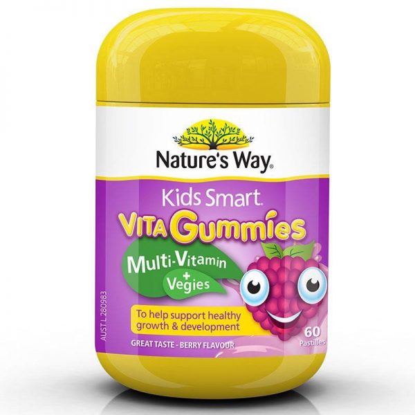 Kẹo Dẻo Vitamin Và Rau Quả Cho Bé Nature’S Way Kids Smart