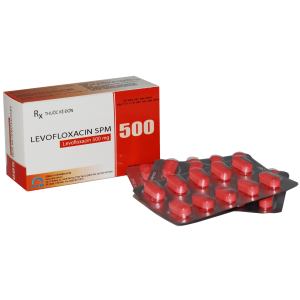 Quy cách đóng gói Thuốc Levofloxacin SPM 500 Hộp 50 viên