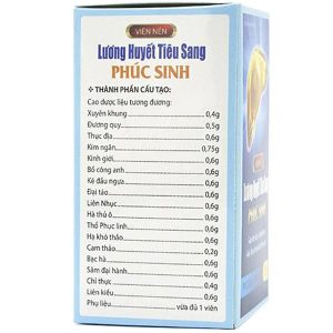 Quy cách đóng gói thuốc Lương Huyết Tiêu Sang Phúc Sinh Essen Đức